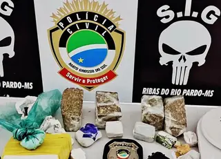 Polícia Civil de Ribas do Rio Pardo prende dois homens por tráfico de drogas