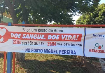 Hemosul faz campanha para doação de sangue em Ribas do Rio Pardo