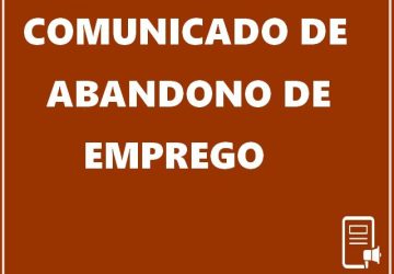 COMUNICADO DE ABANDONO DE EMPREGO LUCAS DE OLIVEIRA CAMPOS